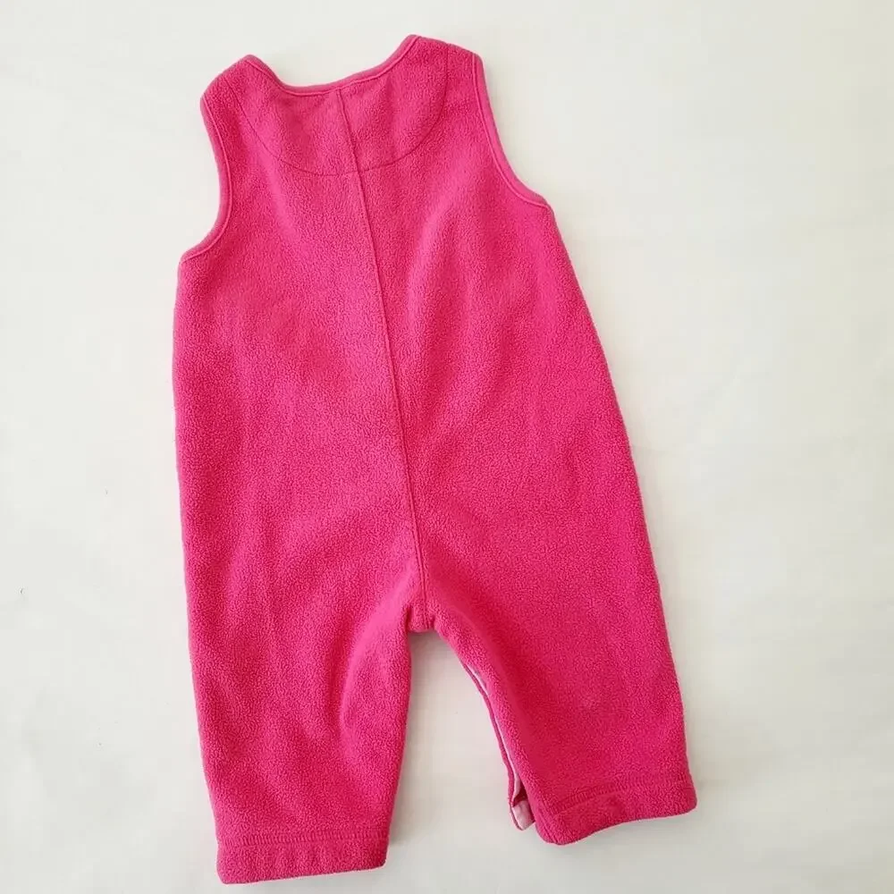 6M pink fleece overalls size - Picture 3 of 3